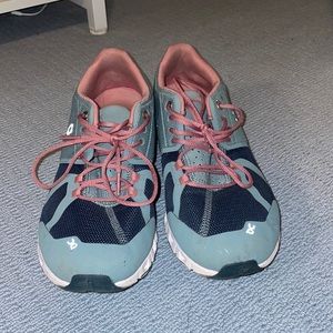 On cloud shoes. Size 10.5